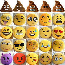 Oreiller bourré rond de sommeil de bébé d'émoticône jaune d'Emoji pour l'usage à la maison