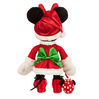 Les jouets faits sur commande mignons Disney de peluche stockent des jouets de peluche de Minnie Mouse de Noël pour le CE de partie approuvé