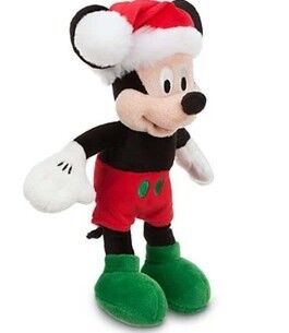 Noël rouge Mickey Mouse de jouets de peluche de Disney a bourré 45cm adaptés aux besoins du client