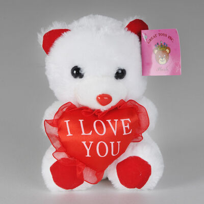 Ours de nounours bourré de jouets de jour de valentines de mode avec la célébration rouge de poussée de coeur