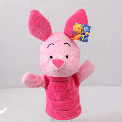 Bleu de rose de jaune de marionnettes de doigt de peluche d'Eyore de point de Winnie peuh Tigger