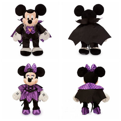 Le jour Minnie Mouse de Halloween pourpre et les jouets de peluche de Mickey Disney pour le festival de partie d'animaux familiers