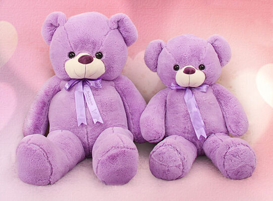 Peluche enorme pourpre d'ours de nounours de mode la grande joue la grande taille