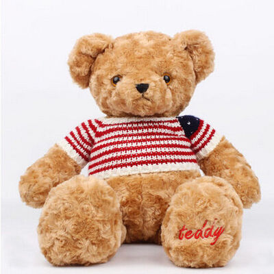 La peluche personnalisée d'ours de nounours de Brown foncé joue la fonction d'option de clients