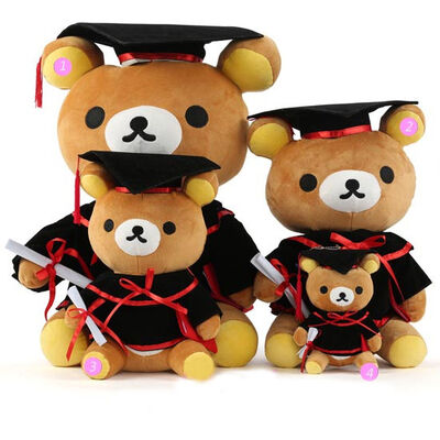 Ours de nounours de docteur Graduation Plush pour la célébration 30cm d'obtention du diplôme