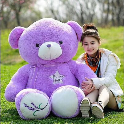 Ours de nounours pourpre de grande lavande enorme 30cm 45cm 60cm 100cm 120cm
