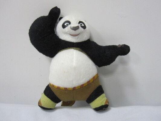 Jouets bourrés par bande dessinée mignonne de pose de poing de panda de jouets de peluche de bande dessinée