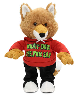 la peluche de musique de 12 pouces joue/jouet parlante et de marche de peluche de Fox ce qui fait le Fox pour indiquer