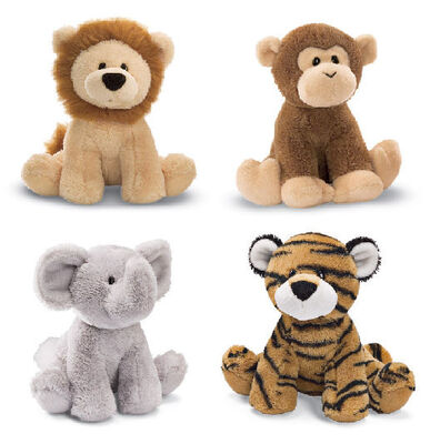 Beaux jouets bourrés de peluche d'animal de ferme petits pour des enfants et des enfants