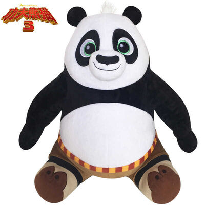 Nouvelle jouets de peluche bourrés du panda PO de pose de séance du panda 3 de Kungfu par bande dessinée