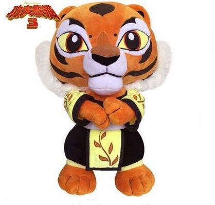 Jouets de peluche bourrés par bande dessinée mignonne de tigresse du panda 3 de Kungfu pour des cadeaux de promotion