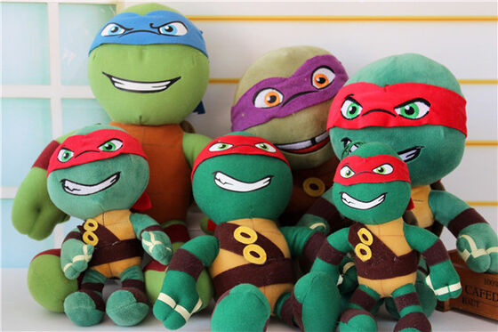 La bande dessinée adolescente des tortues 2 de Ninja de mutant a bourré des jouets de peluche d'enfants 12 pouces