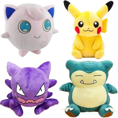 Les nouveaux personnages de dessin animé Pokemon ont bourré les jouets 8inch de peluche pour la machine de jouet de vente de grue
