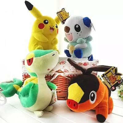 Les nouveaux personnages de dessin animé Pokemon ont bourré les jouets 8inch de peluche pour la machine de jouet de vente de grue