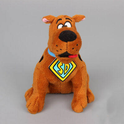 peluche originale de pose de séance de Scooby Doo de jouets de peluche de bande dessinée de 8inch Brown