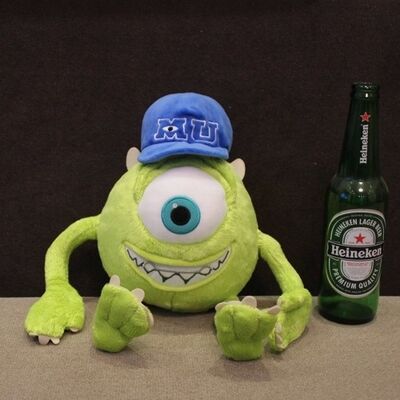 La peluche bourrée joue le nombre d'actions de Mike Wazowski d'université de monstres pour la collection