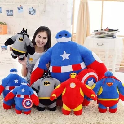 le beau grand héros 6 de 20cm et les vengeurs ont bourré des jouets de peluche pour des enfants
