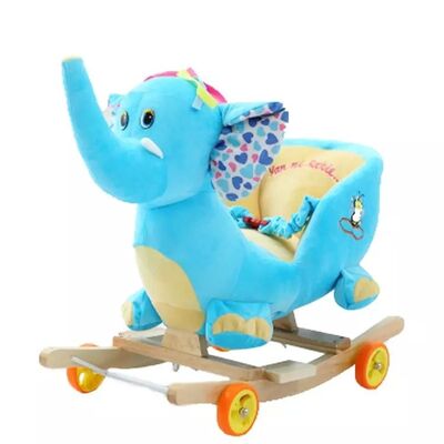 Belle collection animale de chaise de basculage de bébé de peluche pour le tour de bébé sur le jeu