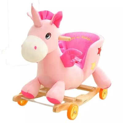 Belle collection animale de chaise de basculage de bébé de peluche pour le tour de bébé sur le jeu