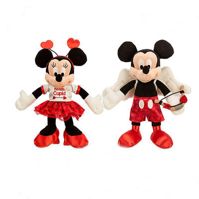 La peluche rouge de Disney de souris de Mickey de Saints Valentin joue la coutume de 9 pouces