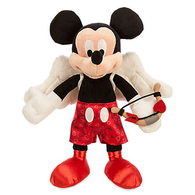 La peluche rouge de Disney de souris de Mickey de Saints Valentin joue la coutume de 9 pouces