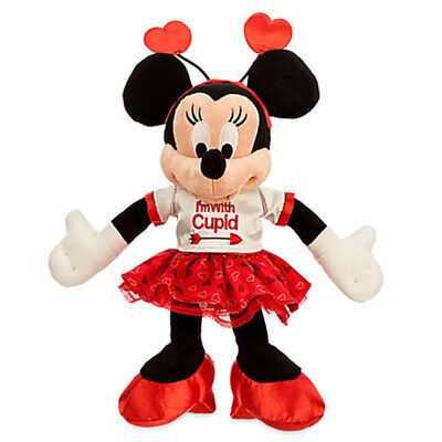 La peluche rouge de Disney de souris de Mickey de Saints Valentin joue la coutume de 9 pouces