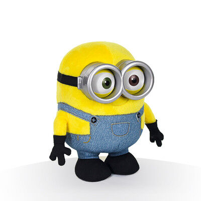 Ignoble je 3 peluche de bande dessinée d'oeil des subordonnés 3D joue le jaune 22cm