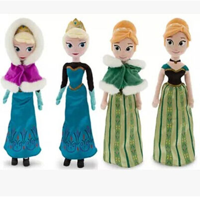 Ana congelée et la bande dessinée molle de jouets de peluche d'Elsa Disney ont bourré la poupée 20 pouces
