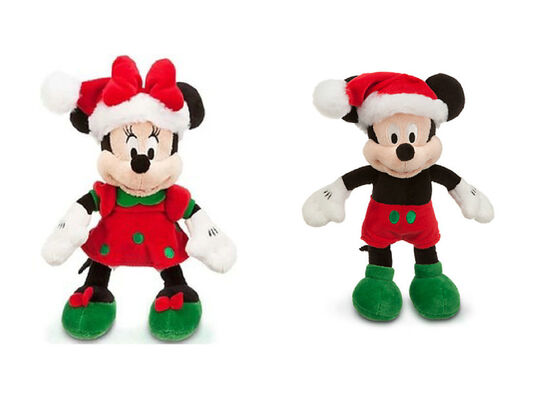 Noël rouge Mickey Mouse de jouets de peluche de Disney a bourré 45cm adaptés aux besoins du client