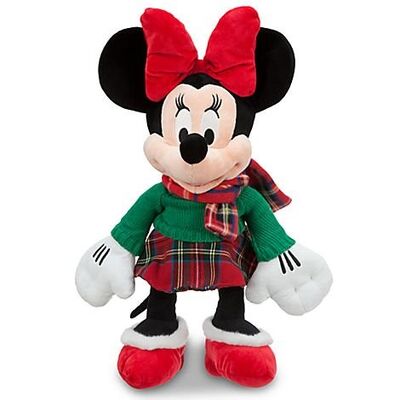 la peluche de Disney de 12 pouces joue la grande mode de Mickey de Noël de tartan