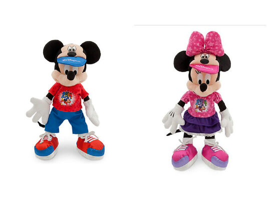 Façonnez le sport original Mickey Mouse et les jouets de peluche de Minnie Mouse Disney 12 pouces