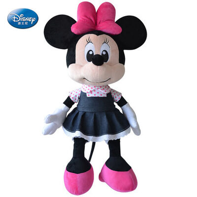 La peluche noire de Disney joue Mickey Mouse noir et Minnie Mouse 16 pouces