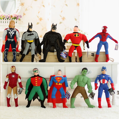 La peluche de la bande dessinée EN71 joue les vengeurs en acier de ligue de justice de Batman Superman