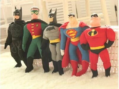 La peluche de la bande dessinée EN71 joue les vengeurs en acier de ligue de justice de Batman Superman