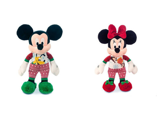 La peluche mignonne de Disney de mode joue Noël Mickey et la taille de Minnie Mouse 40cm