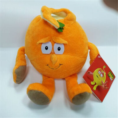 Le fruit végétal écologique assorti a bourré des jouets de peluche de bébé rouges/vert/jaune