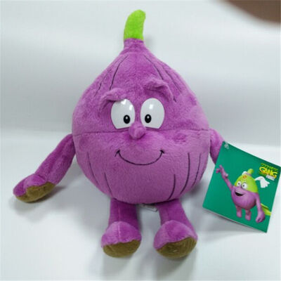 Le fruit végétal écologique assorti a bourré des jouets de peluche de bébé rouges/vert/jaune