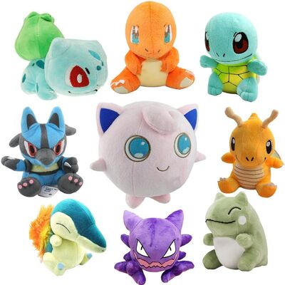 Les nouveaux personnages de dessin animé Pokemon ont bourré les jouets 8inch de peluche pour la machine de jouet de vente de grue
