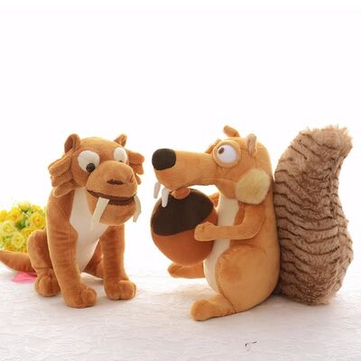 Peluches de la période glaciaire de bande dessinée les petites 5 mignons/ont bourré des jouets de peluche 10 pouces