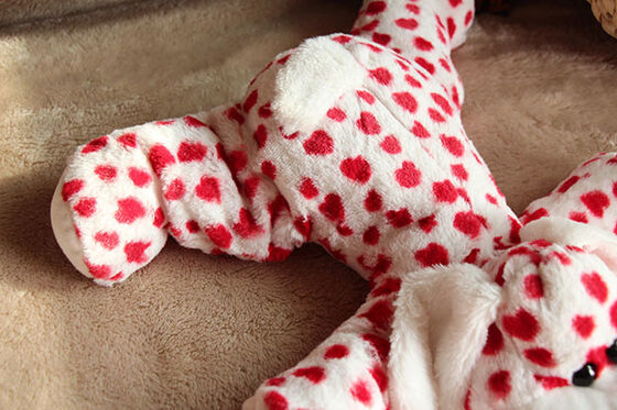 Les beaux jouets bourrés de jour de valentines/chien animal ont bourré des jouets de poussée pour la célébration 35cm