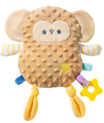 Jouets mignons de bébé de peluche de chat de girafe avec la tétine infantile de jouet de peluche de mamelon