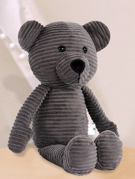 Le bébé mignon d'Elephent de peluche faite sur commande de moutons joue le plastique bleu du blanc 20cm