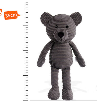 Le bébé mignon d'Elephent de peluche faite sur commande de moutons joue le plastique bleu du blanc 20cm