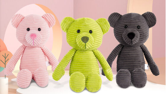 Le bébé mignon d'Elephent de peluche faite sur commande de moutons joue le plastique bleu du blanc 20cm