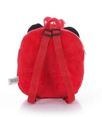 Sac à dos rouge de Mickey Mouse de 12 pouces pour l'enfant en bas âge avec la taille douce de tissu de peluche