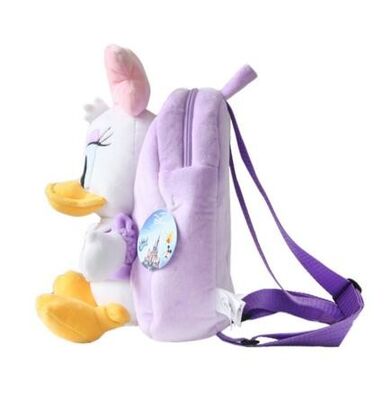 Sac d'école pourpre de peluche de marguerite de Disney, sacs à dos personnalisés avec l'impression de logo