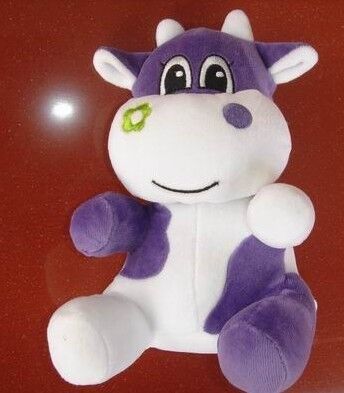 Les cadeaux promotionnels animaux bourrés par pourpre de vache à lait joue la norme de la CE de 8 pouces