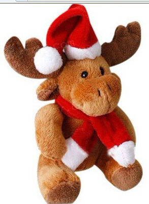 Jouets promotionnels de peluche de renne d'orignaux de Noël de jouets de cadeaux bourrés 8 par pouces