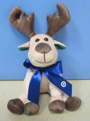 Jouets promotionnels de peluche de renne d'orignaux de Noël de jouets de cadeaux bourrés 8 par pouces