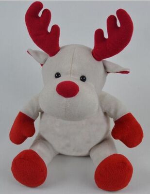Jouets faits sur commande de peluche de renne d'orignaux de cadeaux de promotion avec le tissu de coton de 100% pp